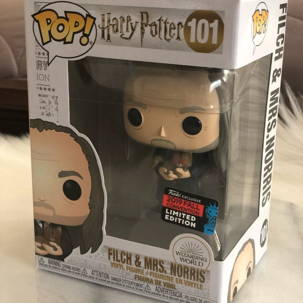 Harry Potter Filch & Mrs.Norris Funko Pop